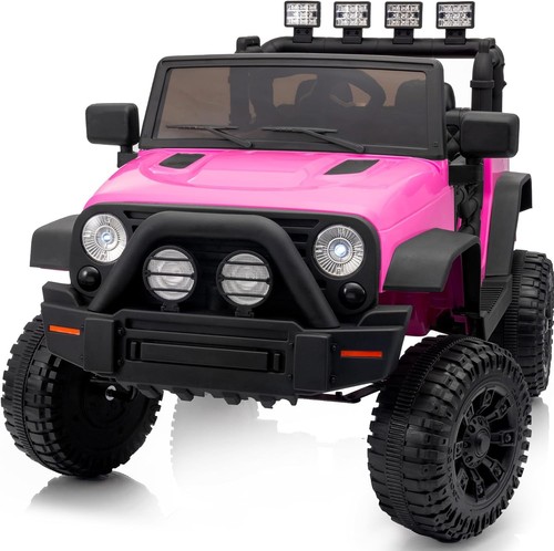 Ride car pink - on,