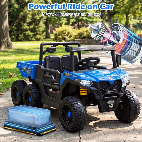 24v ride dump truck - on, on