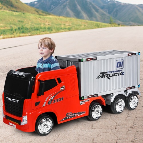 Kids ride truck - kids, on