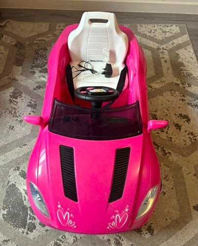 Pink electric ride car - pink, for