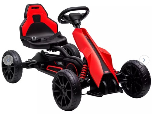 Red black pedal go kart - go,